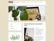 Tablet Screenshot of landhotel-imhof.de